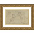 thumbnail image 1 of Jacob de Wit 14x11 Gold Ornate Wood Frame and Double Matted Museum Art Print Titled - Allegory of Astronomy, 1 of 4
