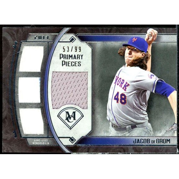 Jacob deGrom 2017 Topps Museum Collection Primary Pieces Quad Relics #SPRJD