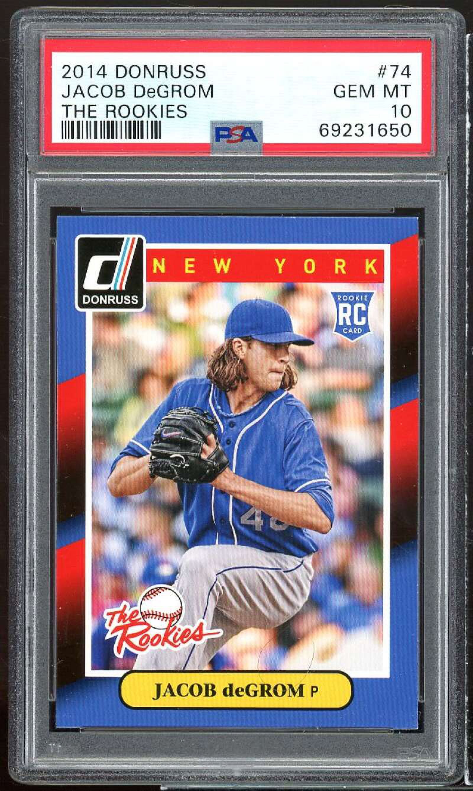 2014 Donruss The Rookies Jacob DeGrom Baseball Card #74 – New York Mets Rookie Card