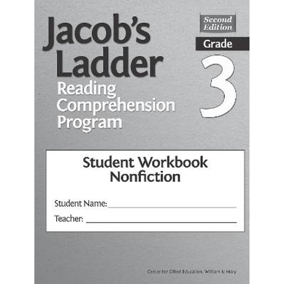 Pre-Owned Jacob's Ladder Reading Comprehension Program: Grade 3, Student Workbooks, Nonfiction, (Set (Paperback) by Clg of William and Mary/Ctr Gift Ed, Joyce Vantassel-Baska