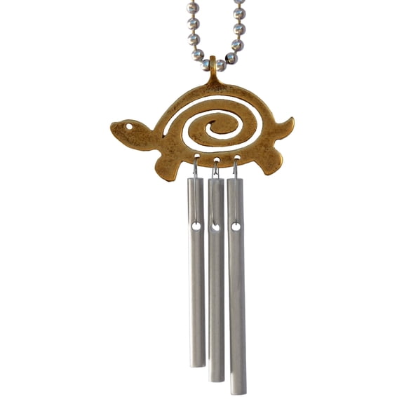 Jacob's Musical Car Charm, Turtle Spiral, Mini Wind Chime