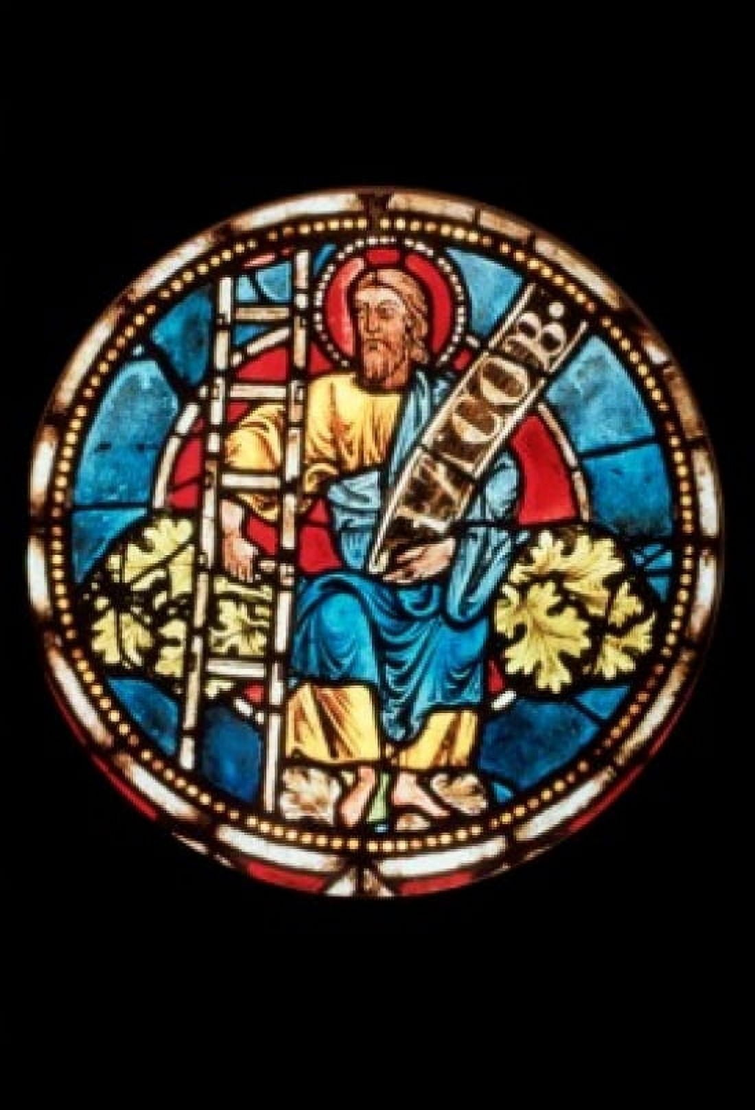 Jacob with the Ladder Stained Glass Canvas Art - (24 x 36)