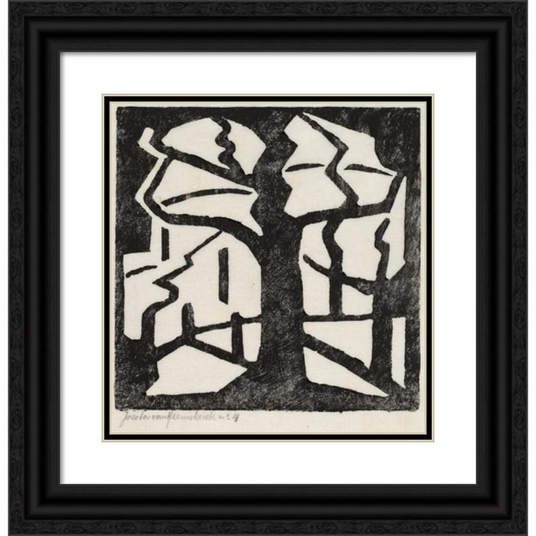 Jacoba van Heemskerck 12x13 Black Ornate Wood Framed Double