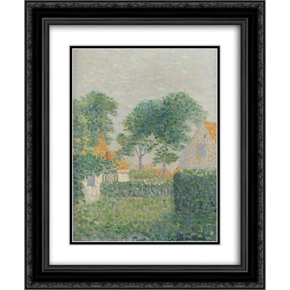 Jacoba van Heemskerck 2x Matted 20x24 Black Ornate Framed Art Print 'In the garden'