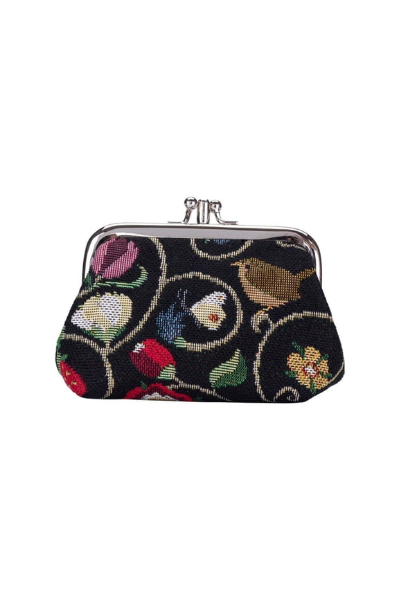 Jacobean Dream Coin Clasp Frame Purse Wallet