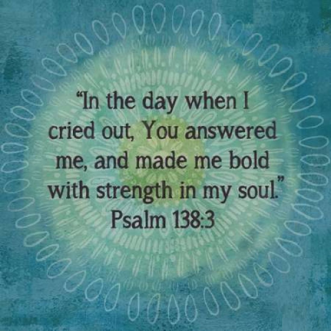 Jacobean Medallion Scripture I Canvas Art - Cynthia Coulter (24 x 24)