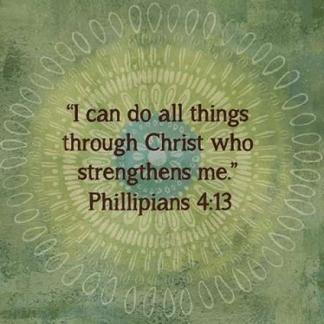 Jacobean Medallion Scripture II Canvas Art - Cynthia Coulter (24 x 24)