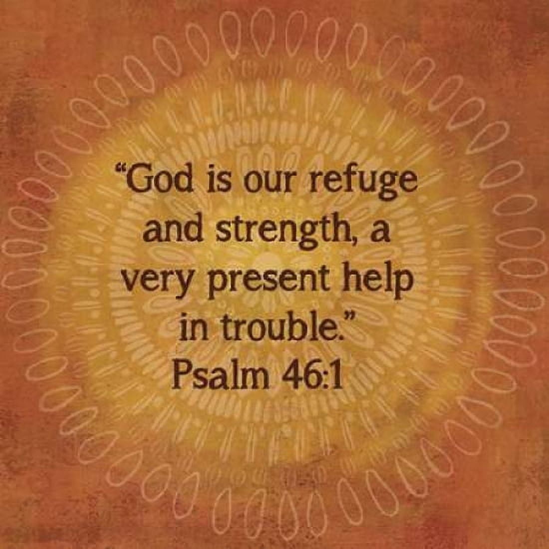Jacobean Medallion Scripture IV Canvas Art - Cynthia Coulter (24 x 24)