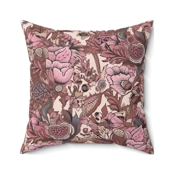 Jacobean Pillow Cover With Pillow Insert