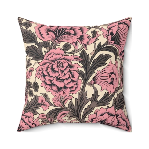Jacobean Pillow Cover With Pillow Insert