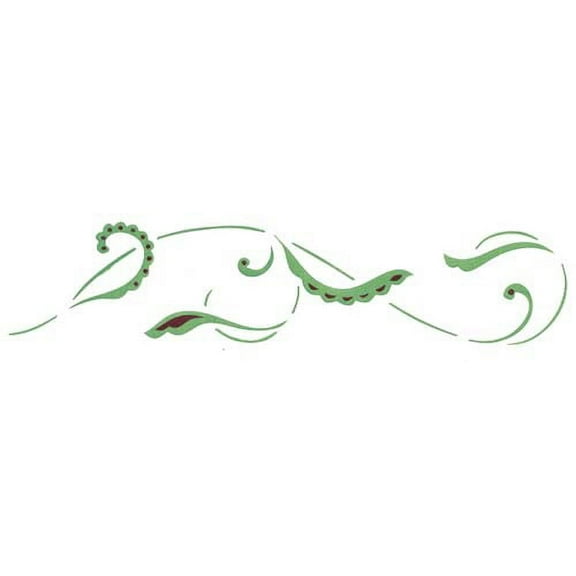 Jacobean Swirl Wall Stencil SKU #618 by Designer Stencils