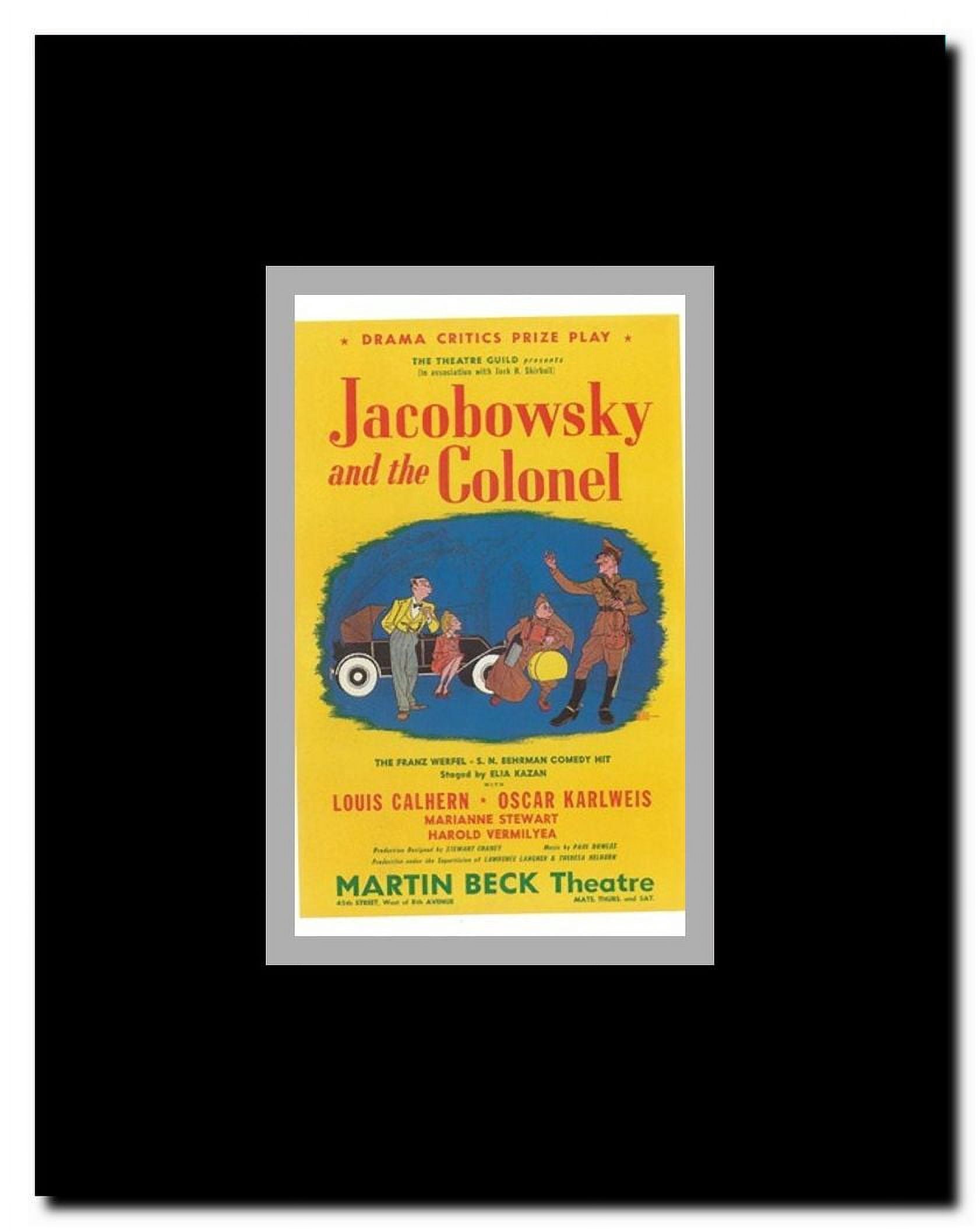 Jacobowsky And The Colonel (Broadway) Framed Movie Poster