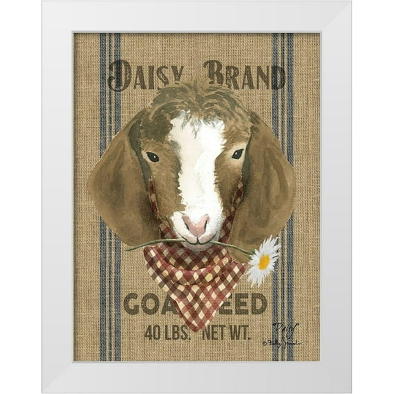 Jacobs, Billy 12x14 White Modern Wood Framed Museum Art Print Titled - Daisy