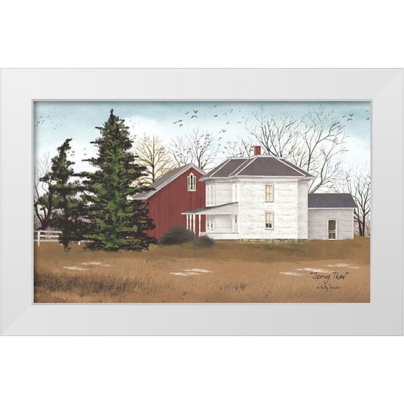 Jacobs, Billy 14x10 White Modern Wood Framed Museum Art Print Titled - Spring Thaw