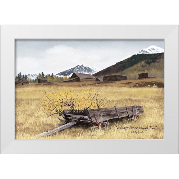 Jacobs, Billy 14x11 White Modern Wood Framed Museum Art Print Titled - Ashcroft Silver Mining Town