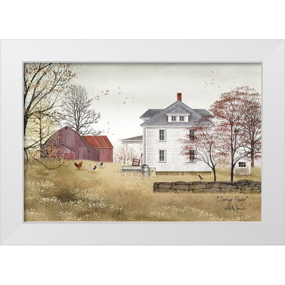Jacobs, Billy 14x11 White Modern Wood Framed Museum Art Print Titled - Spring Fever