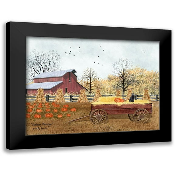 Jacobs, Billy 14x12 Black Modern Framed Museum Art Print Titled - Autumn Blessings