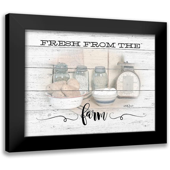 Jacobs, Billy 14x12 Black Modern Framed Museum Art Print Titled - Fresh From the Farm