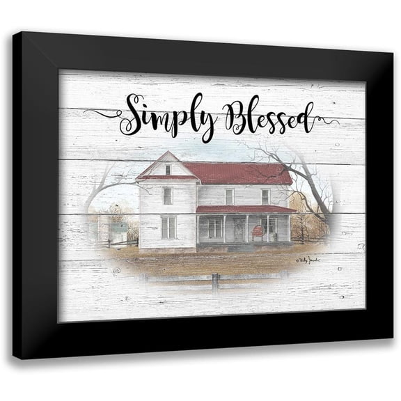 Jacobs, Billy 14x12 Black Modern Framed Museum Art Print Titled - Simply Blessed