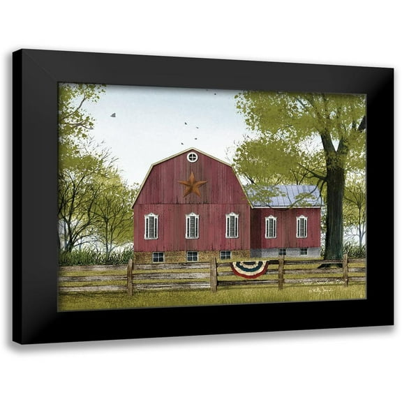 Jacobs, Billy 14x12 Black Modern Framed Museum Art Print Titled - Sweet Summertime Barn