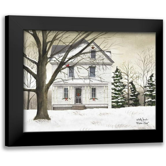 Jacobs, Billy 14x12 Black Modern Framed Museum Art Print Titled - Winter Porch