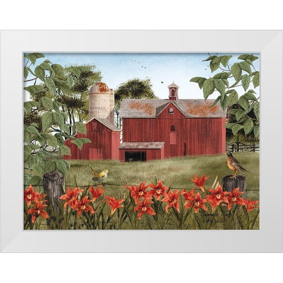 Jacobs, Billy 14x12 White Modern Wood Framed Museum Art Print Titled - Summer Days