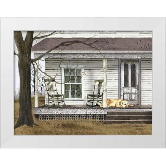 Jacobs, Billy 14x12 White Modern Wood Framed Museum Art Print Titled - The Long Wait