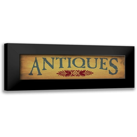 Jacobs, Billy 14x7 Black Modern Framed Museum Art Print Titled - Antiques