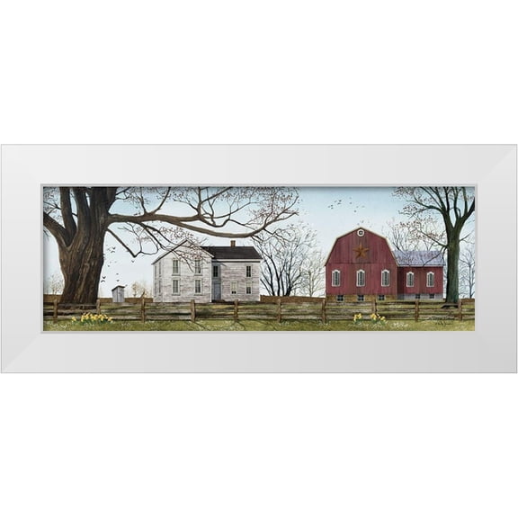 Jacobs, Billy 14x7 White Modern Wood Framed Museum Art Print Titled - Spring Morning