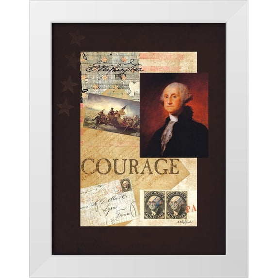 Jacobs, Billy 15x18 White Modern Wood Framed Museum Art Print Titled - George