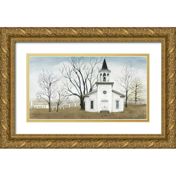 Jacobs, Billy 18x11 Gold Ornate Wood Framed with Double Matting Museum Art Print Titled - Amazing Grace