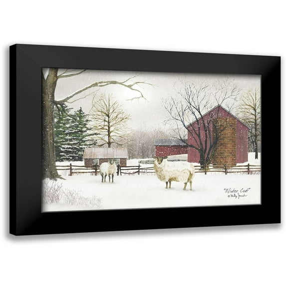 Jacobs, Billy 18x13 Black Modern Framed Museum Art Print Titled - Winter Coat