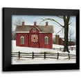 thumbnail image 1 of Jacobs, Billy 18x15 Black Modern Framed Museum Art Print Titled - Lovers Knot Quilt Block Barn, 1 of 5