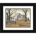 thumbnail image 1 of Jacobs, Billy 18x15 Black Ornate Wood Framed with Double Matting Museum Art Print Titled - Stone Cottage, 1 of 4