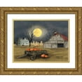 thumbnail image 1 of Jacobs, Billy 18x15 Gold Ornate Wood Framed with Double Matting Museum Art Print Titled - Harvest Moon, 1 of 4