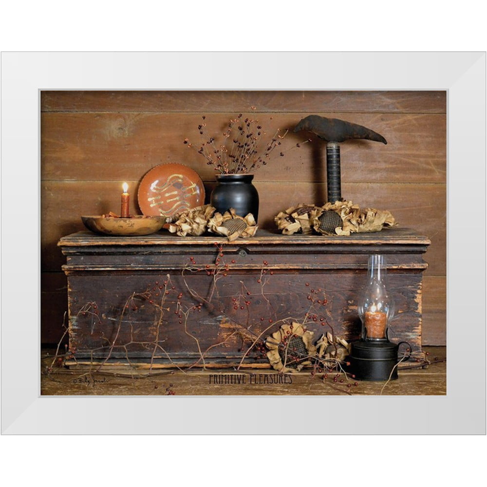 Primitive Pleasures Rustic Brown Canvas Art Print
