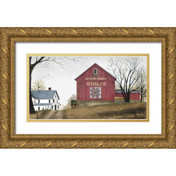 Jacobs, Billy 24x15 Gold Ornate Wood Framed with Double Matting Museum Art Print Titled - Quilt Barn