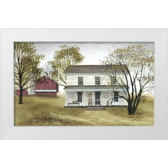 Jacobs, Billy 24x16 White Modern Wood Framed Museum Art Print Titled - Summer Afternoon