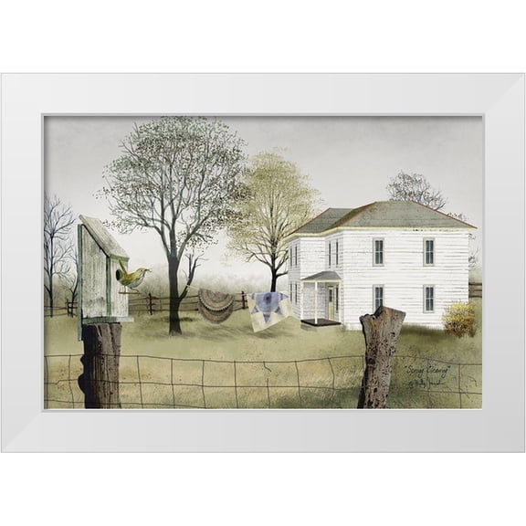 Jacobs, Billy 24x17 White Modern Wood Framed Museum Art Print Titled - Spring Cleaning
