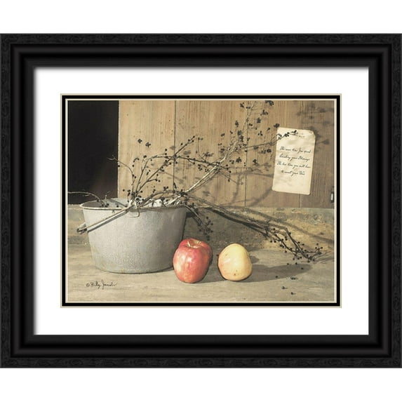 Jacobs, Billy 24x19 Black Ornate Wood Framed with Double Matting Museum Art Print Titled - Count Your Blessings