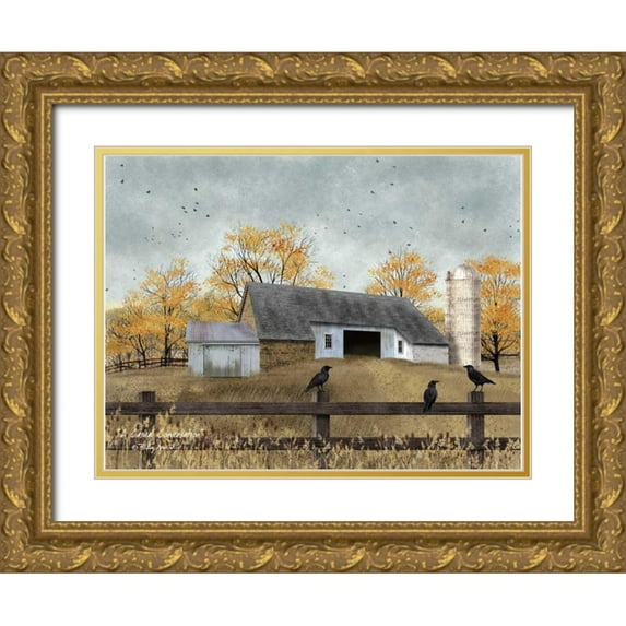 Jacobs, Billy 24x19 Gold Ornate Wood Framed with Double Matting Museum Art Print Titled - A Casual Conversation