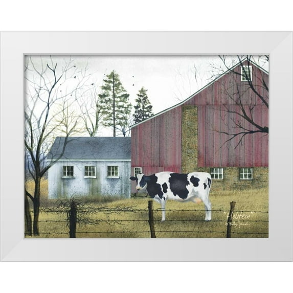 Jacobs, Billy 24x19 White Modern Wood Framed Museum Art Print Titled - Holstein