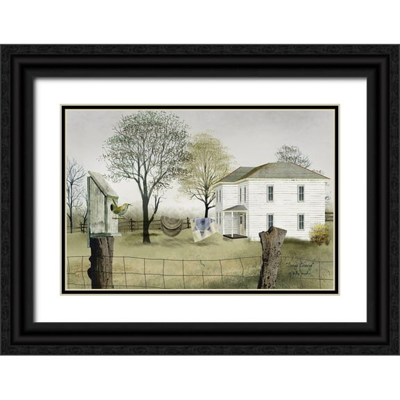 Jacobs, Billy 32x23 Black Ornate Wood Framed with Double Matting Museum Art Print Titled - Spring Cleaning