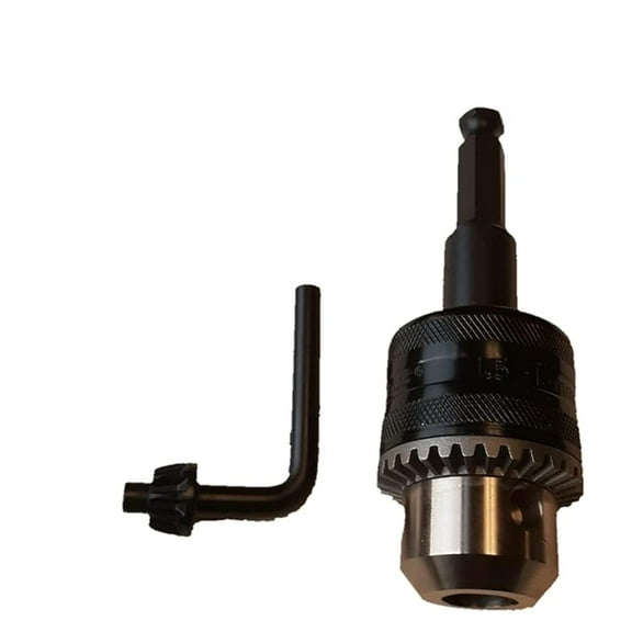 Jacobs Chuck 1/2 Inch Heavy Duty Drill Chuck with 7/16-20 Shank Adapter - USA Made - SHJAC14 - Keyless Chuck for Drill Press, Lathe, Milling Machine