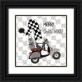 thumbnail image 1 of Jacobs, Cindy 12x12 Black Ornate Wood Framed with Double Matting Museum Art Print Titled - Gnome Gift Delivery, 1 of 4
