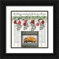 thumbnail image 1 of Jacobs, Cindy 12x12 Black Ornate Wood Framed with Double Matting Museum Art Print Titled - The Stockings Were Hung, 1 of 4