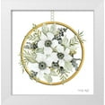 thumbnail image 1 of Jacobs, Cindy 12x12 White Modern Wood Framed Museum Art Print Titled - Geometric Circle Muted Floral, 1 of 4
