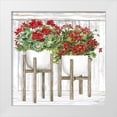 thumbnail image 1 of Jacobs, Cindy 12x12 White Modern Wood Framed Museum Art Print Titled - Red Geraniums, 1 of 4