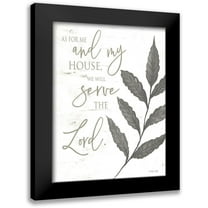 Jacobs, Cindy 12x14 Black Modern Framed Museum Art Print Titled - As for Me and My House