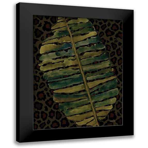 Jacobs, Cindy 12x14 Black Modern Framed Museum Art Print Titled - Banana Leaf